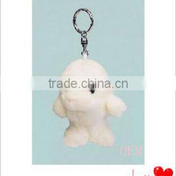 2016 New hot sale beluga whale plush key chain wholesale