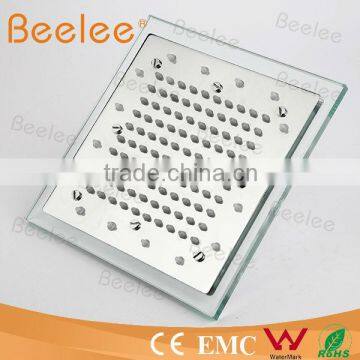 Glass Top Shower Rainfull shower head Led Oblong Big Rainfull Shower Head