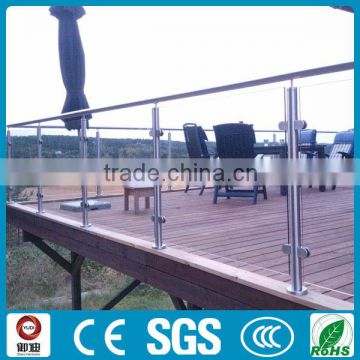 China supplier supply good price exterior glass railing for decking