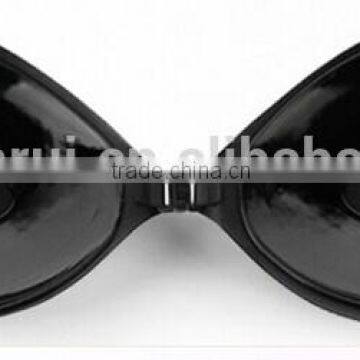 Black Piped Sponge Breathable Bra Beautiful Breasts Bra Breast Shape up Bra photo-2