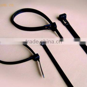 Direct selling heat-resisting 8*250 PA66 Releasible Cable Ties /twist ties UL APPROVED