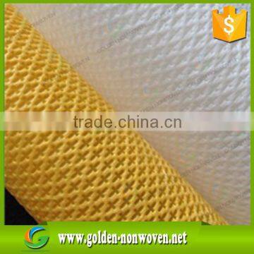 Cross Pattern Spunbonded Non Woven Fabric for Shoes Lining/(pp Cambrelle) Non Woven Fabric in Roll Made in China