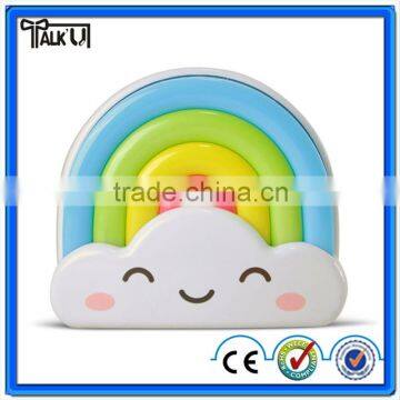 Led rainbow plug light/wall plug night light/night sensor night light