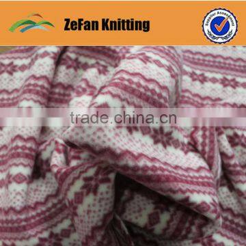 100 polyester printed polar fleece fabric