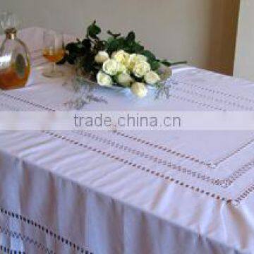 Hand hemstitch cotton table cloth No.5