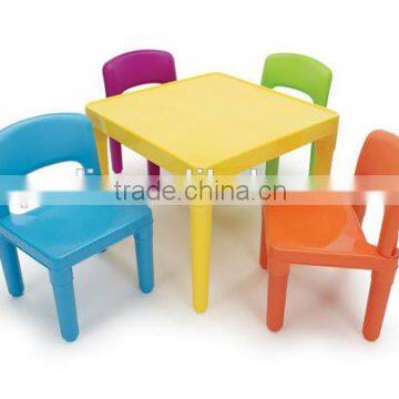 Kids' Secondary Table and 4-Chair Set, Plastic