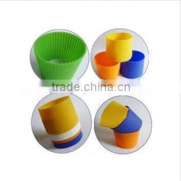 Eco-friendly custom silicone coffee cup sleeve