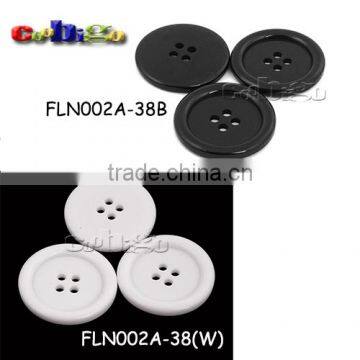 38mm(60L)Dia. Fashion Resin Round Button With Four Hole Sewing Craft DIY Accessories For Bag Garment #FLN002A-38