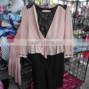 Top quality ladies silk dress Summer Used Clothing