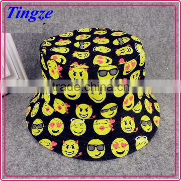 Pretty children beach emoji hat cool stylish Emoji cap Bucket hat