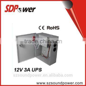 SDPower 36W 12V3A UPS/Metal Power Case for CCTV Camera with 190 to 240V AC Input Voltages, Single Output, high quality