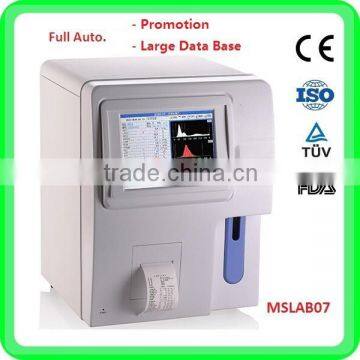 (MSLAB07A) New large storage 3-differ semi FULLY automatic hematology analyzer/blood analyzer price of single and double channel