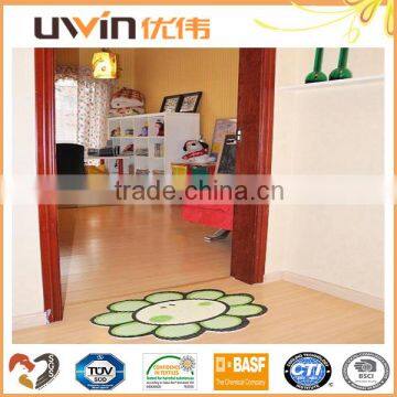 Decorative anti slip lovely smile flower design PVC Door mat