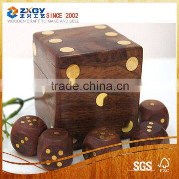 Custom Made Wooden Dice with Letters Printed