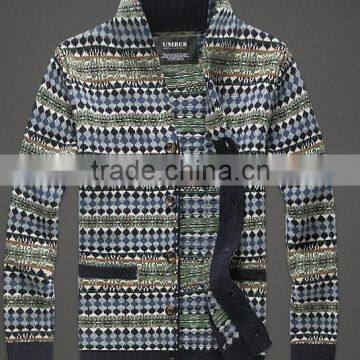 2016 Latest design Mens Fashion Wool cardigan