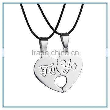 Broken Heart Puzzle Pieces Pendant Necklace Couples Anniversary Birthday Gifts