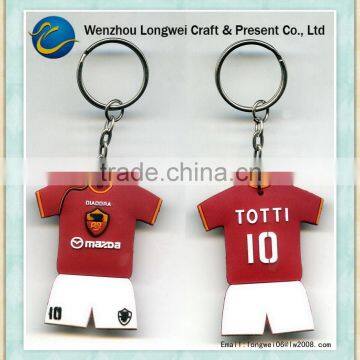 t shirt shaped soft pvc rubber keychain/rubber keychain machine