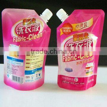 Liquid Washing Detergent Bag With Spout