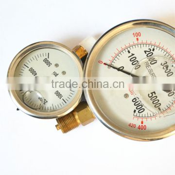 high quality glycerin filled pressure gauge with best price made in china