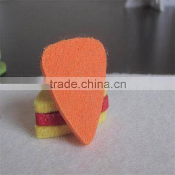 Alibaba selling felt pick, orange red paddles