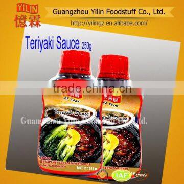 high quality 250g bottle teriyaki Sauce in famous brands with oem service made in china