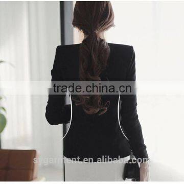 2015 Spring Hot Sale Ladies Workplace Slim Business Suits Classic Simple Fashion Blazer Women Leisure Clothing photo-2