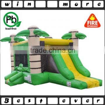 commercial used tropical bouncer and slide combo prices, inflatable jumping castle combo for kids play and adult game