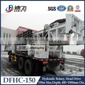 Large power truck mounted underground water drilling rig