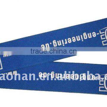 Blue luggage belt with customized logo