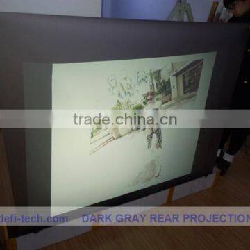 Dark grey color projection foil ,holographic Projection screen for window advertisig!!