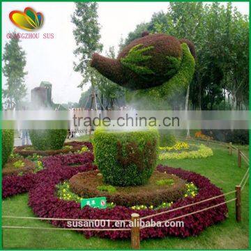 Customized artificial topiary plastic sculpture garden decor arificial plants topiary