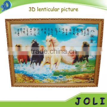 high quality PET 3D lenticular pictures of horse