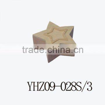 star shape wooden box