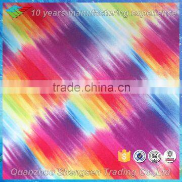 colorful abstract printed nylon spandex swimwear fabric