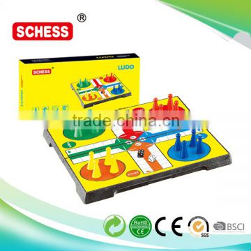 Best selling originality leather ludo board game for sale