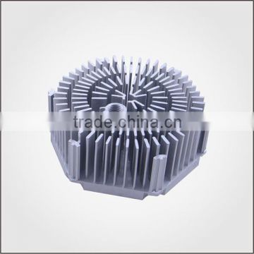 Customized round shape 105*105*45.5 cold forged heatsink with CNC lathe process