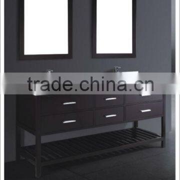 modern double basin MDF bathroom cabinet MJ-2042