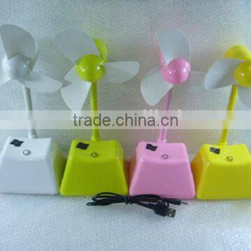 Promotional B/O USB Button Fan, EVA Fan Toys