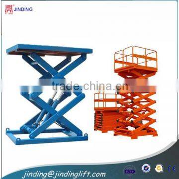 stationary hydraulic scissor lifter platform for car lifting or cargo lifting