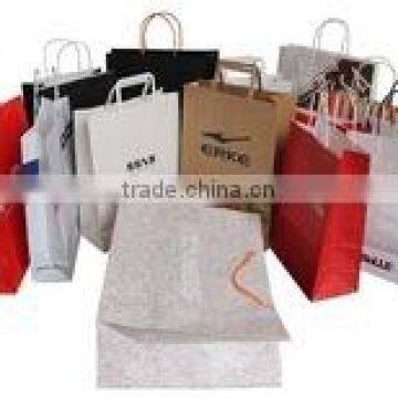 New full color Portable Kraft Paper Bags for clothes