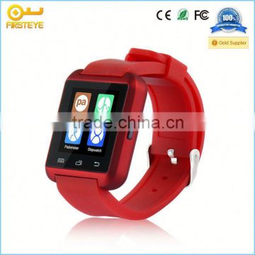 2014 New Smart Bluetooth Watch U10 with LED display / Dial / SMS Reminding / Music Player / Pedometer for IOS Android phones