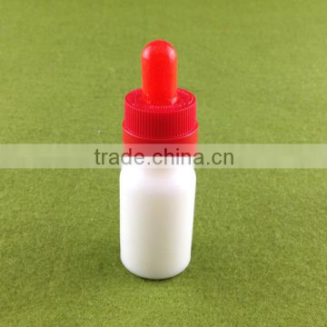 10ml white porcelain bottles wholesale with colored childproof cap for e liquid/e juice/cosmetic packaging