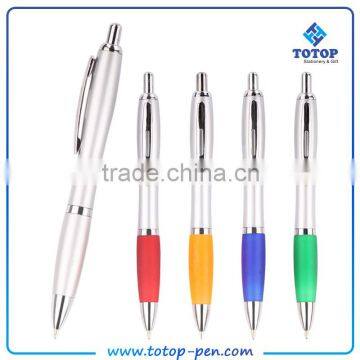 Well design promotional press plastic ballpoint pen