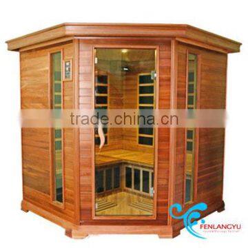 corner sauna infrared sauna room(red cedar)