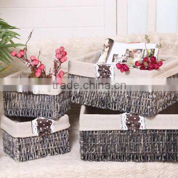 7 hand woven - pastoral style - straw - Storage Basket - storage basket basket - woven baskets