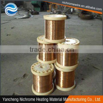 Low resistivity cuni alloy wires for heating elements