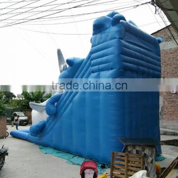 Hot inflatable shark slide,shark inflatable slide