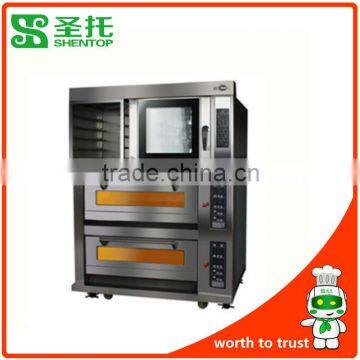 Shentop STPAD-B24 Two deck four trays electric oven hot air circulation furnace Combined furnace