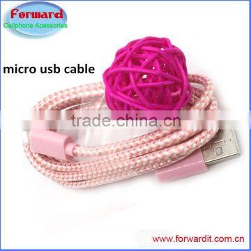 1pack braid fabric 3ft micro usb cable wholesale