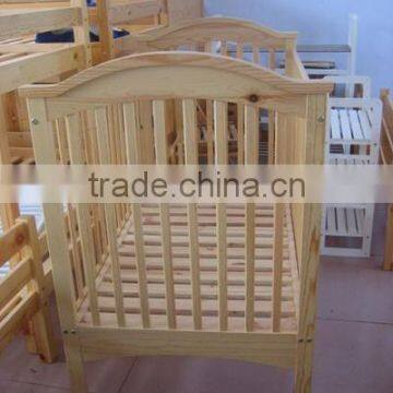 UCF0009 Solid Pine Wood Crib Bed/Baby Crib